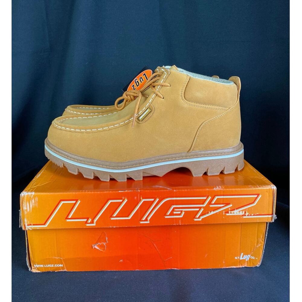 LUGZ CHUKKA BOOTS Mens Fringe Beige Nubuck Size 13 New
